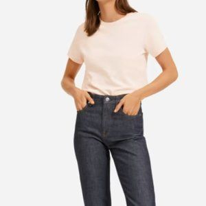 Everlane Organic Cotton Pale Pink Box Cut Pocket T-shirt